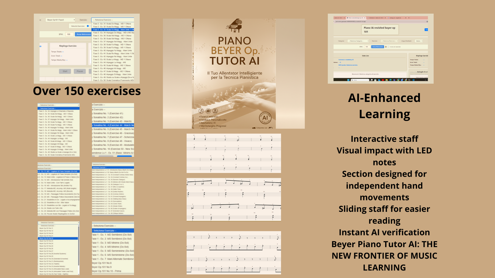 Beyer Op. 101 AI Tutor Software Interface